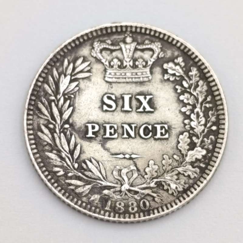 Great Britain 1880 sixpence VF