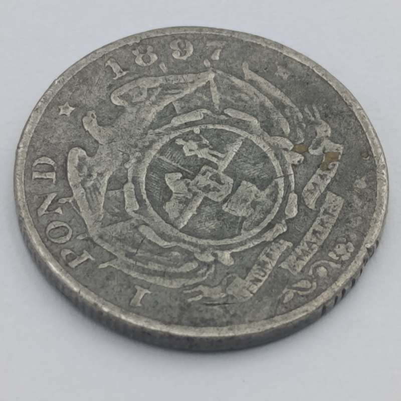 1897 Pond in presumably pewter - no idea as to origin