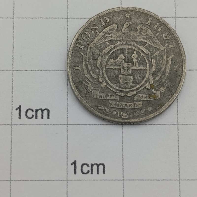 1897 Pond in presumably pewter - no idea as to origin