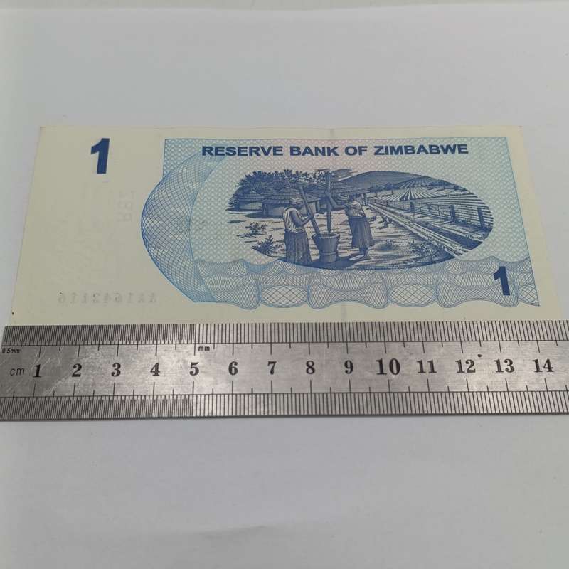 Zimbabwe - Lot of 4 bearer cheques with consecutive numbers - One dollar issued 2006