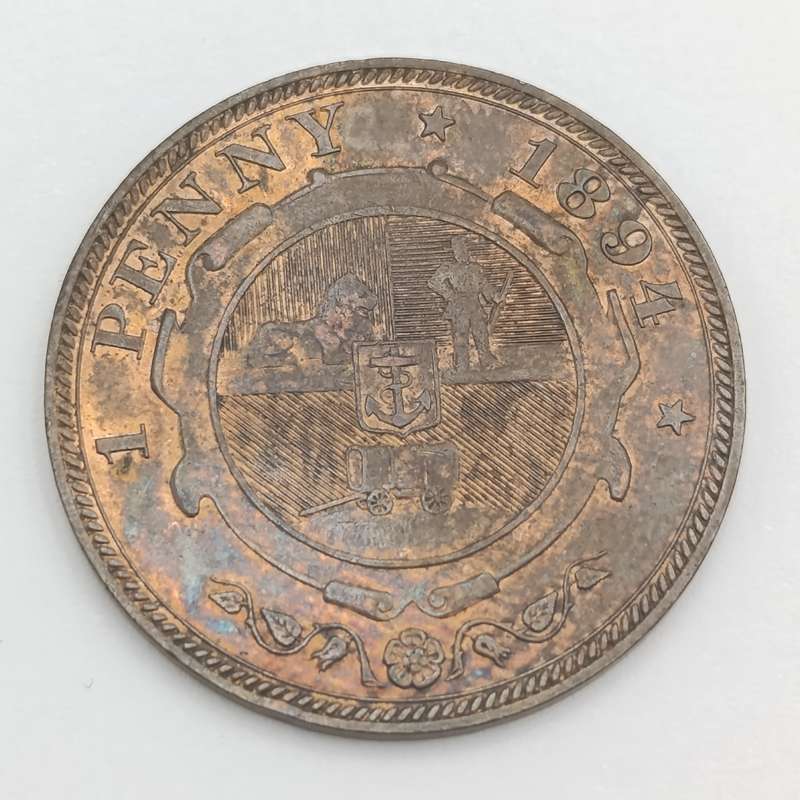 1994 ZAR Paul Kruger penny with some mint lustre remaining