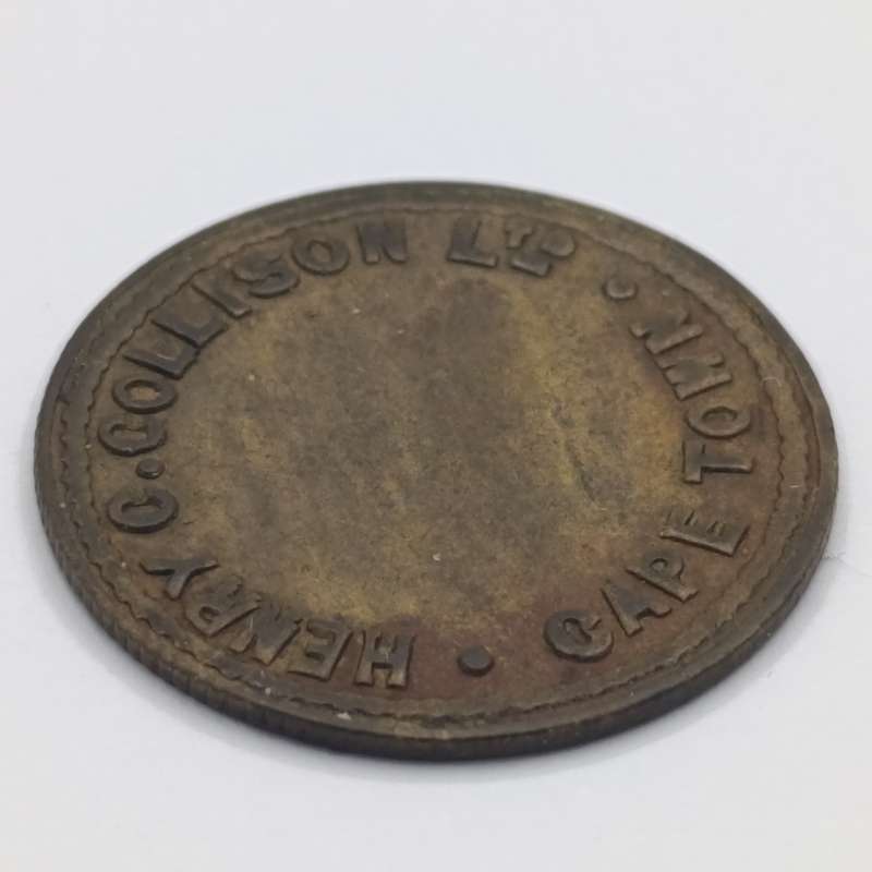 Henry Collison Ltd Good for token Cape Town Cape Town circa 1875 Double struck N & R scarce