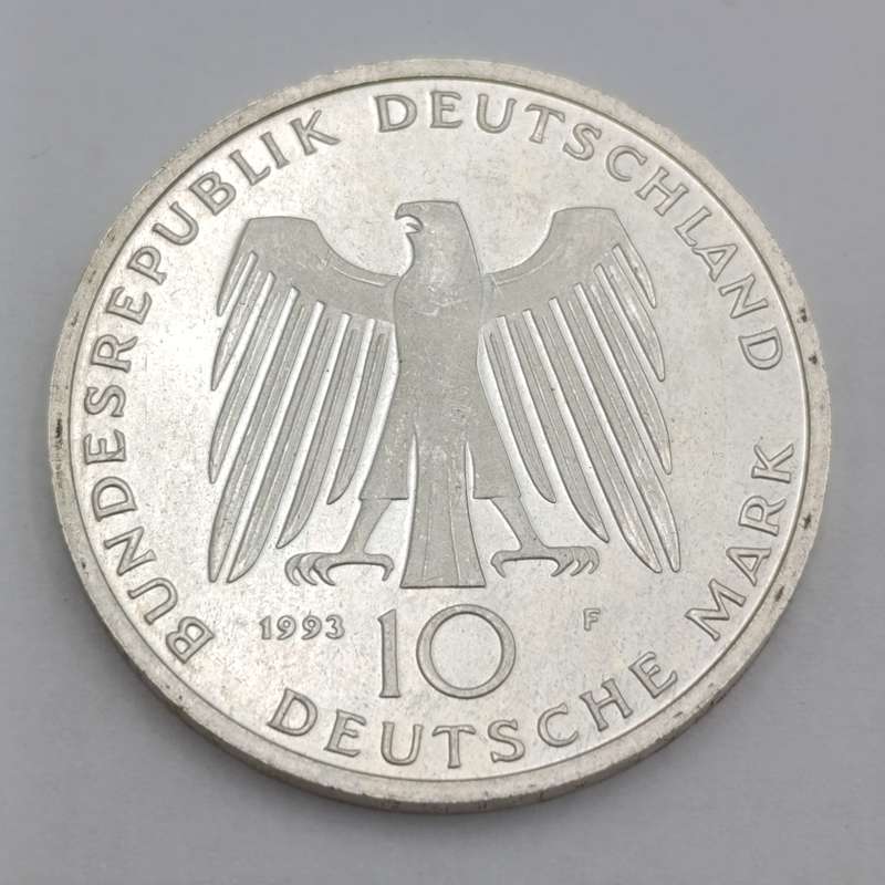 1993 F Germany silver 10 Deutche Mark - 1 000 years Potsdam - proof