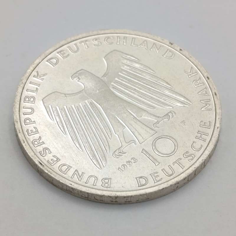1993 F Germany silver 10 Deutche Mark - 1 000 years Potsdam - proof