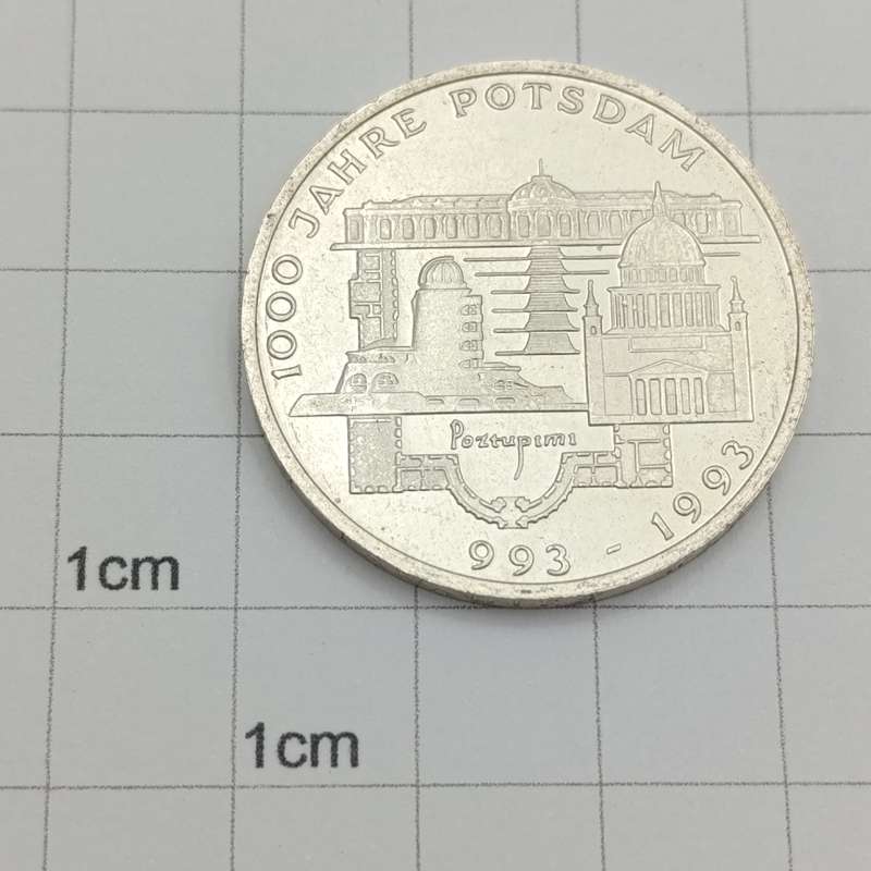 1993 F Germany silver 10 Deutche Mark - 1 000 years Potsdam - proof