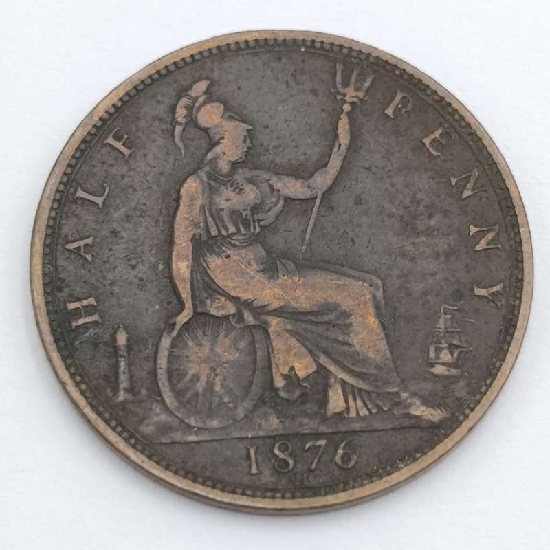 Great Britain 1876 half penny