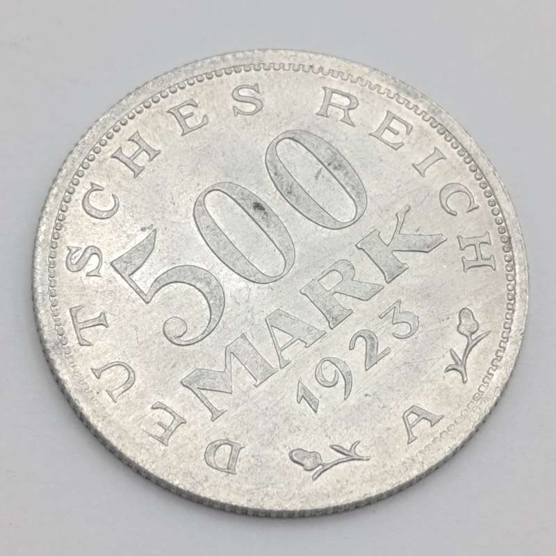 Germany Weimar Republic 500 Mark 1923A Aluminium