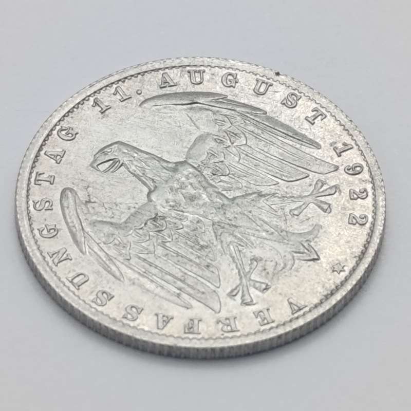 Germany 1922 A 3 Mark - Weimar Republic - Aluminium