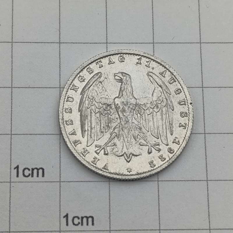 Germany 1922 A 3 Mark - Weimar Republic - Aluminium