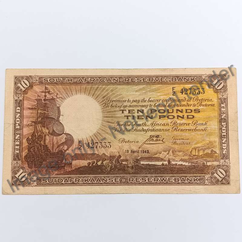 Postmus Banknote Ten Pound only issue 1943