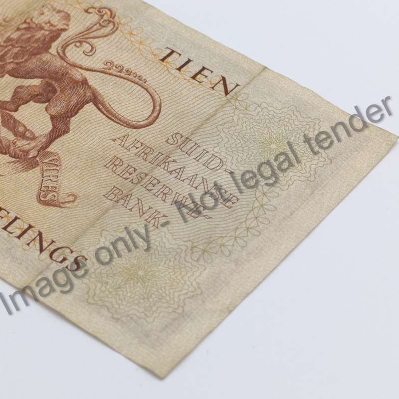 MH de Kock Banknote 2nd issue 10 shillings VF 1951 melamine