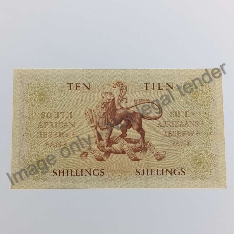 MH de Kock Banknote Ten Shillings 3rd issue - EF+/AU 1957