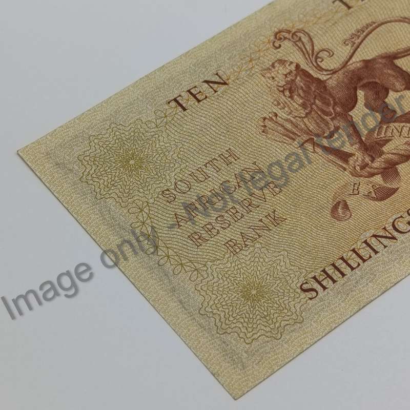 MH de Kock Banknote Ten Shillings 3rd issue - EF+/AU 1957