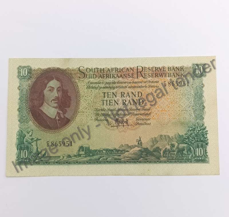 MH de Kock Banknote Ten Rand AU+ only Issue
