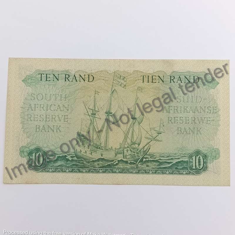 MH de Kock Banknote Ten Rand AU+ only Issue