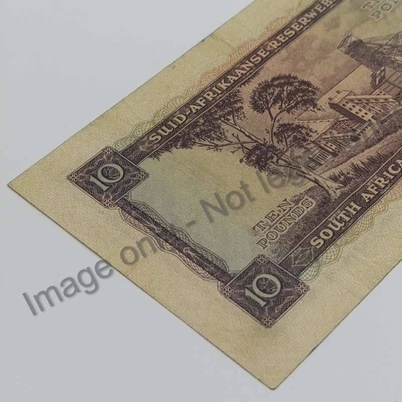 MH de Kock Banknote Ten Pounds 1955 EF