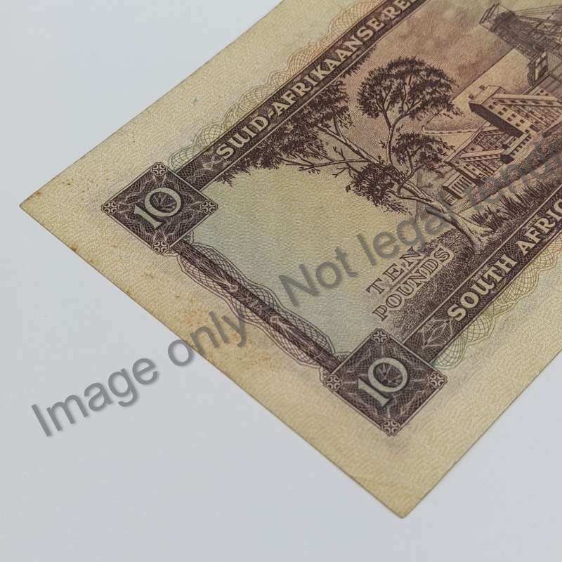 MH de Kock Banknote Ten Pounds 1955 AU