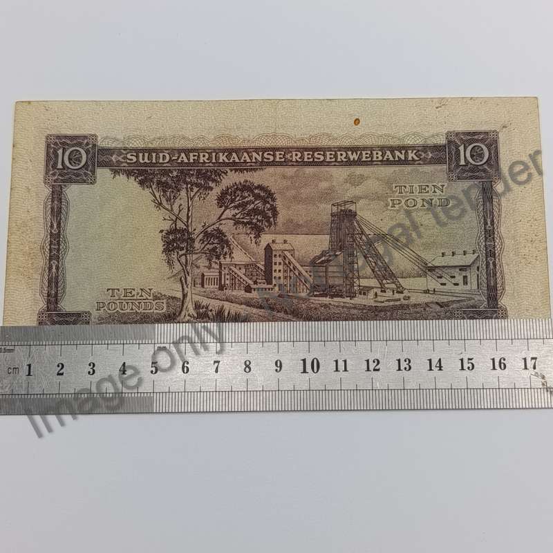 MH de Kock Banknote Ten Pounds 1955 AU