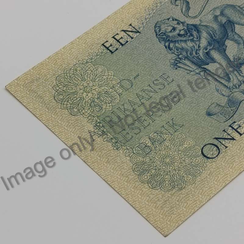 MH de Kock Banknote one pound - 1959 uncirculated - very slight crease