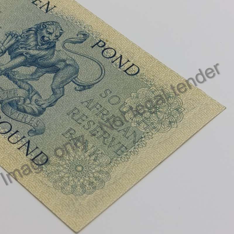 MH de Kock Banknote one pound - 1959 uncirculated - very slight crease