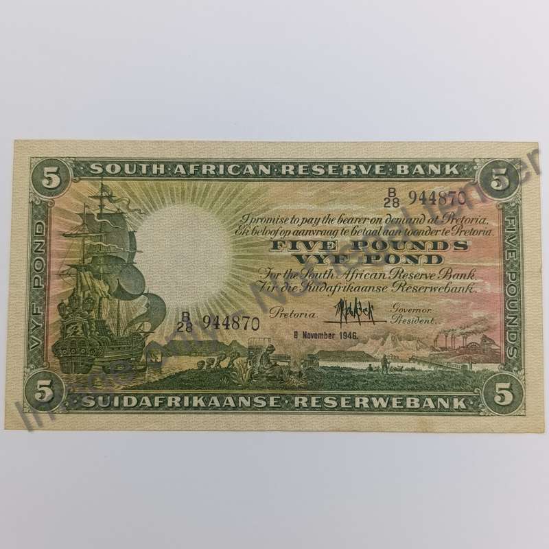 MH de Kock banknote First Issue 1946 EF-