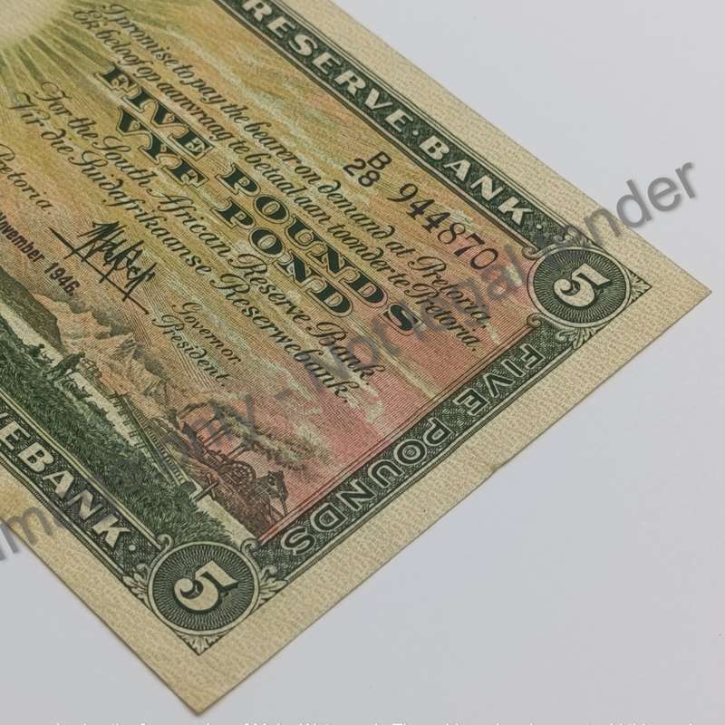 MH de Kock banknote First Issue 1946 EF-