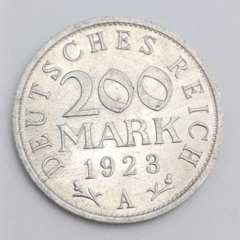 Germany Weimar Republic 1923 A 200 mark aluminium