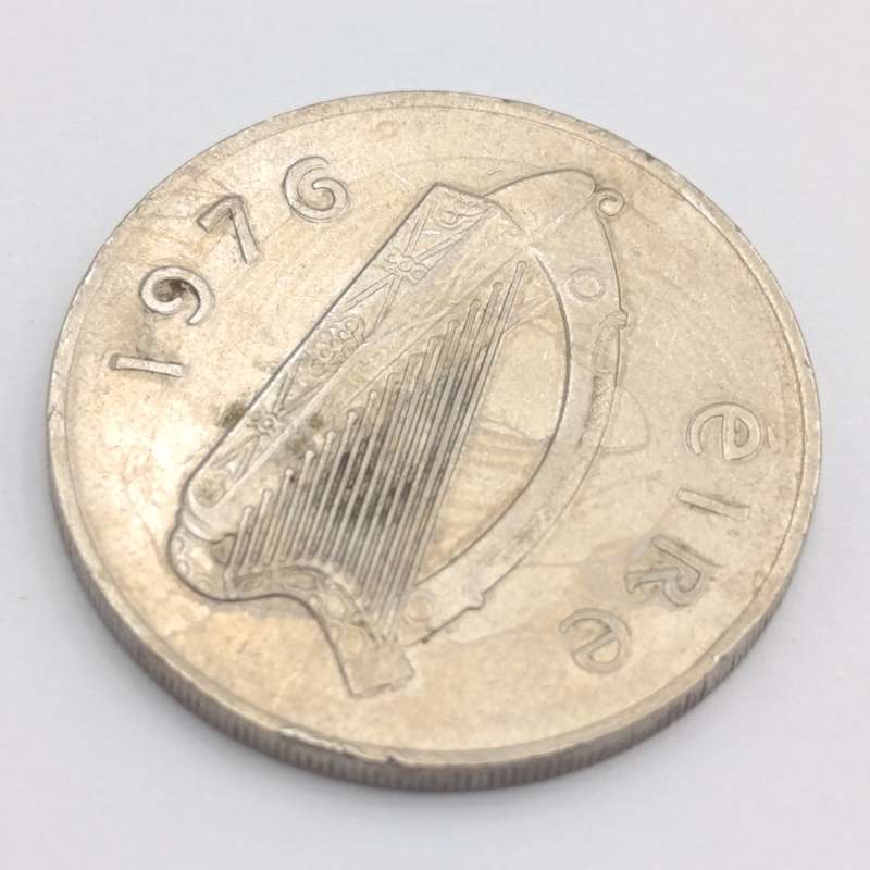 Ireland 1976 Ten pence - double strike on EIRE and Date visible - rare