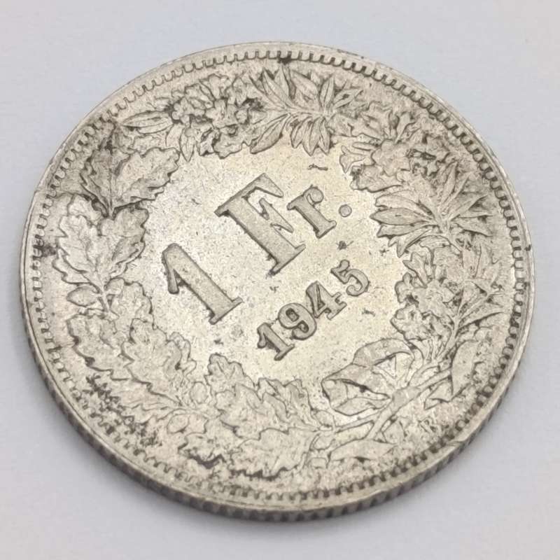 Switzerland 1945 silver 1 Franc