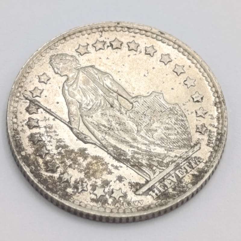 Switzerland 1945 silver 1 Franc
