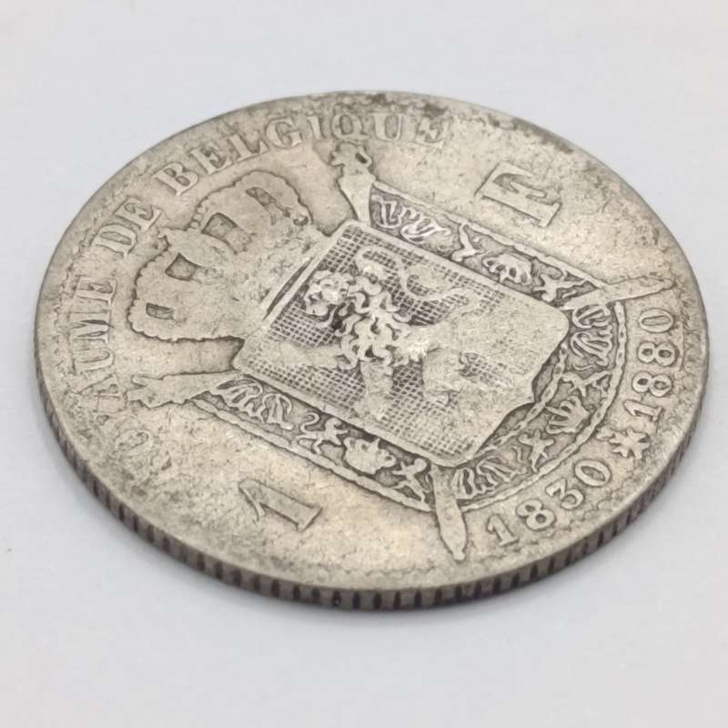 Belgium 1880 silver franc