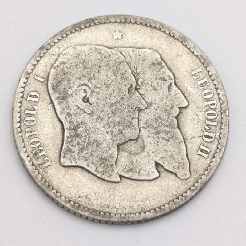 Belgium 1880 silver franc