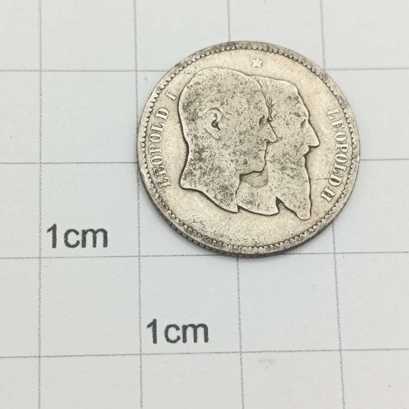 Belgium 1880 silver franc