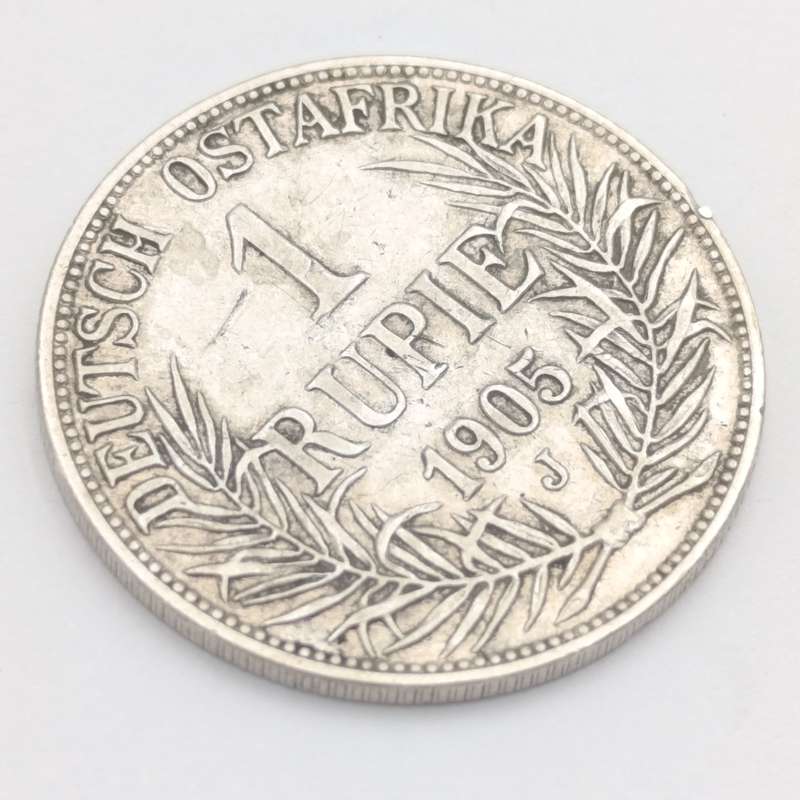 German East Africa 1905J 1 Rupre silver