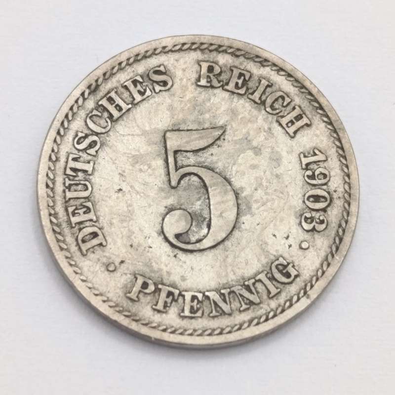 Germany Empire 5 Pfennig 1903E