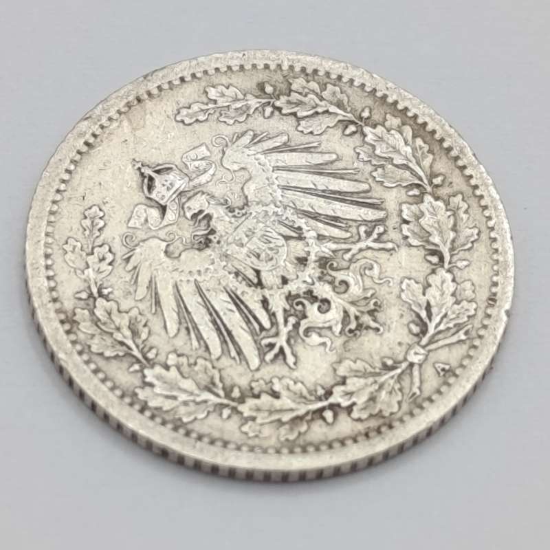 Germany Empire 1909 A half mark silver