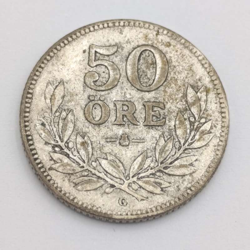 Sweden 1935 silver 50 ORE
