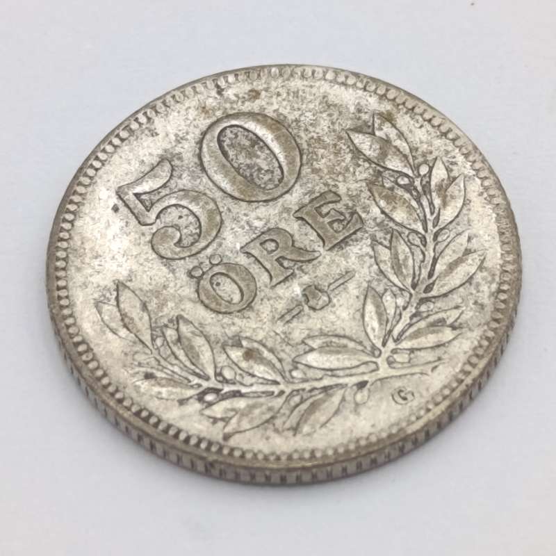 Sweden 1935 silver 50 ORE