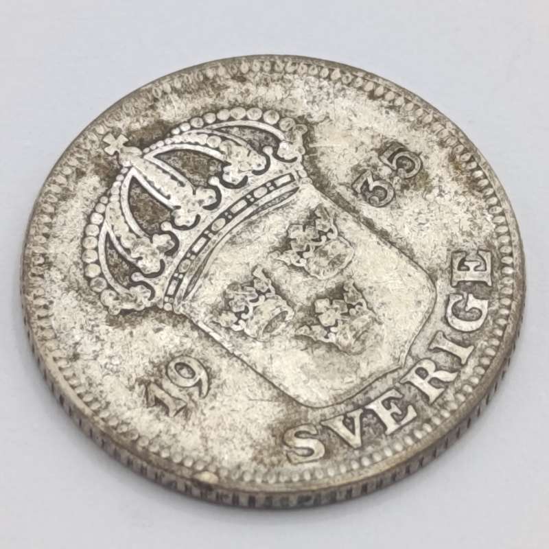Sweden 1935 silver 50 ORE