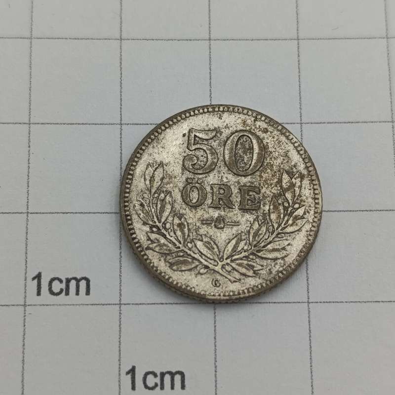Sweden 1935 silver 50 ORE