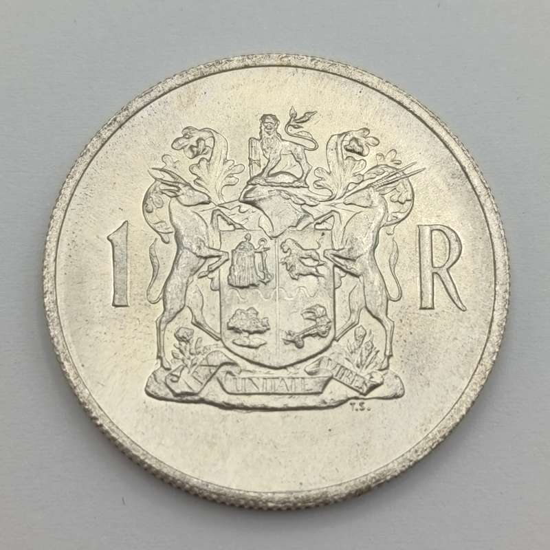 1969 South Africa R1 silver - Double Strike on South Africa