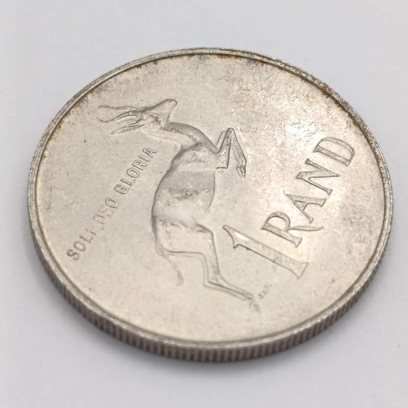 1967 South Africa silver R1 Jumping Tick on back (constant variety)