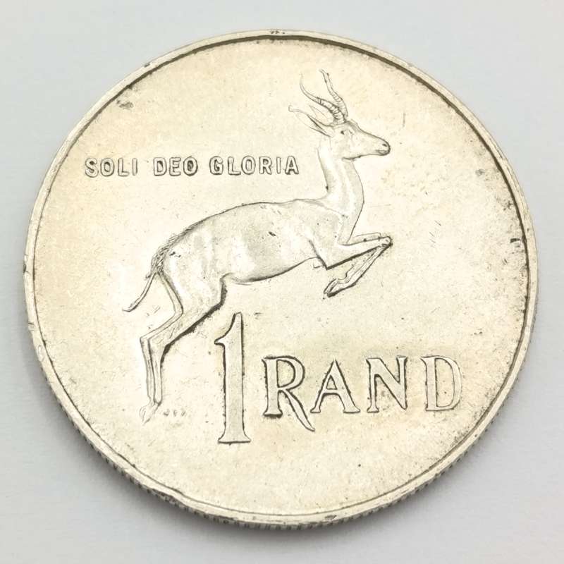South Africa 1966 Silver R1 - Tick on ear