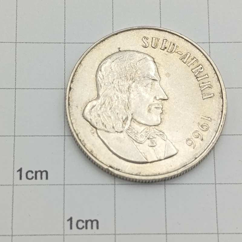 South Africa 1966 Silver R1 - Tick on ear