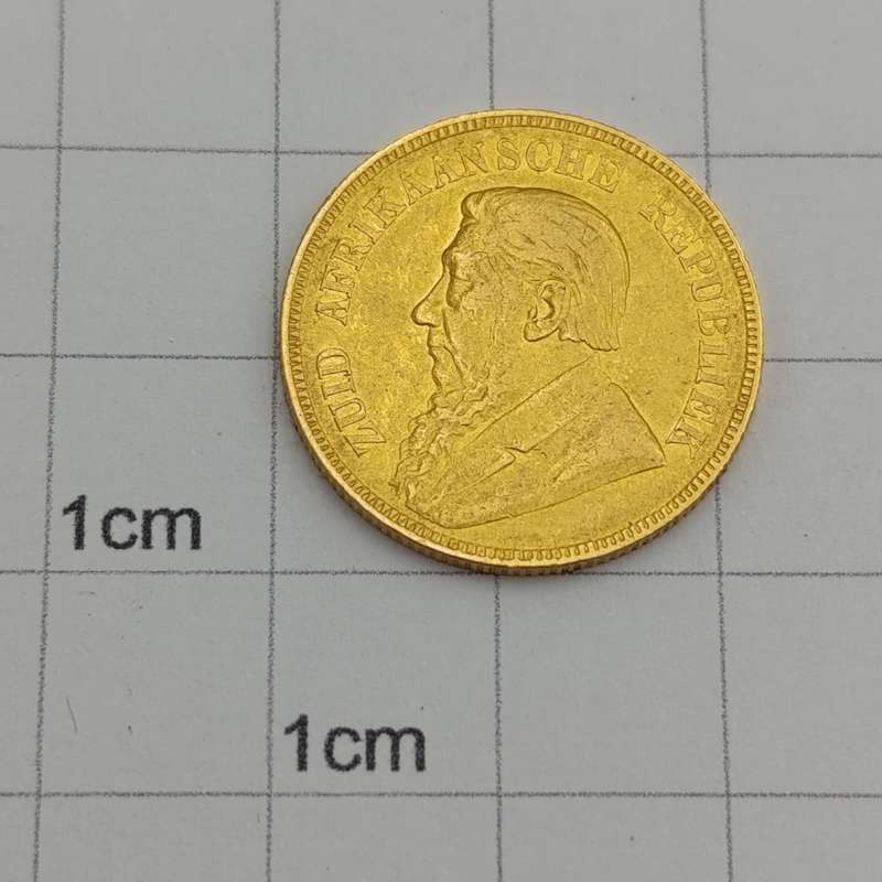 1893 ZAR gold Paul Kruger pond