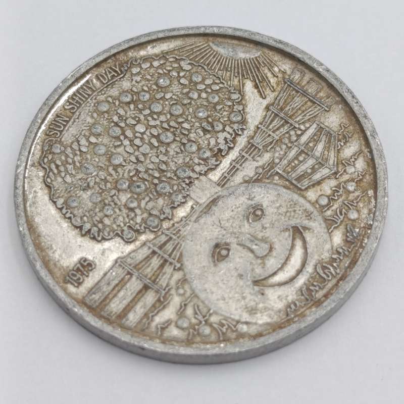 1975 Mardi Gras New Orleans Aluminum medallion