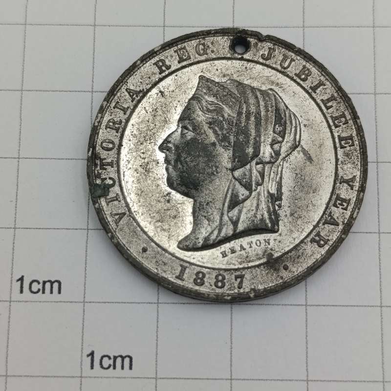 1887 50 year Jubilee of the reign of Queen Victoria medallion