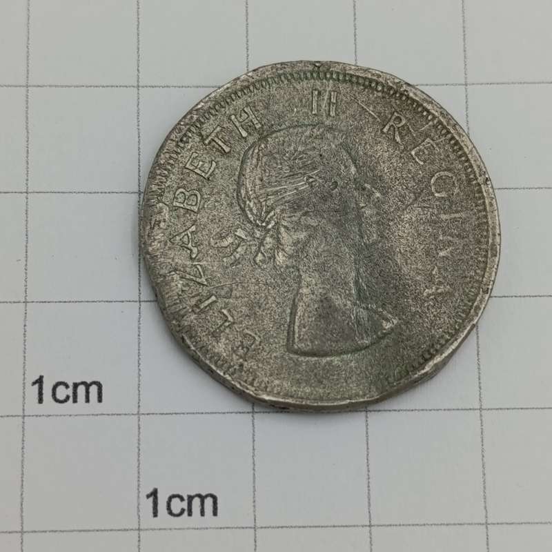 1958 Prison money 2 1/2 Shilling - weighs only 11,5g