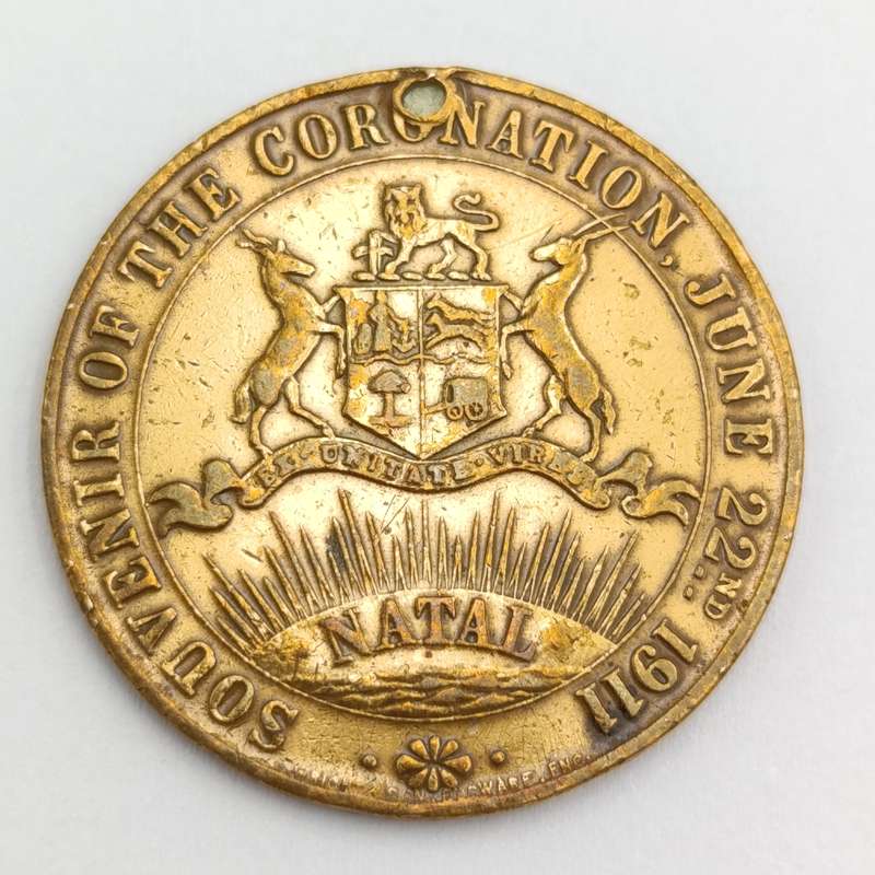 1911 Coronation of George 5 Natal medallion