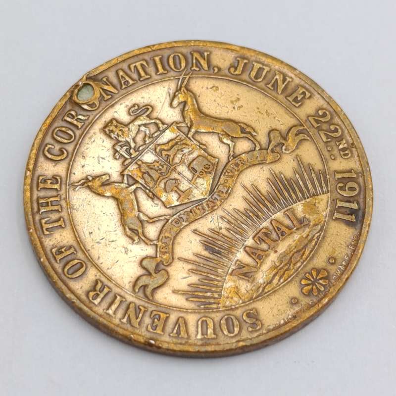 1911 Coronation of George 5 Natal medallion